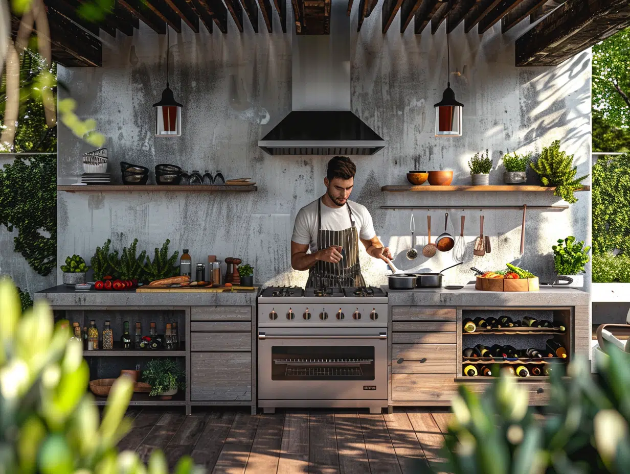 Idées tendance pour aménager une cuisine d’été extérieure efficacement