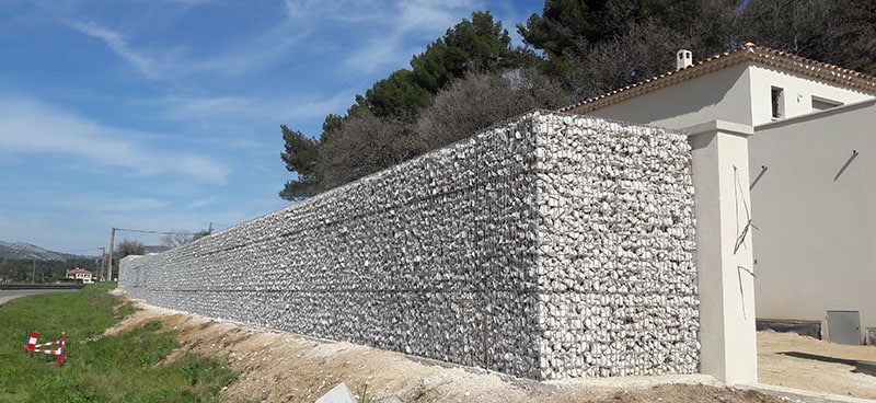 Quelle fondation pour mur en gabions ?