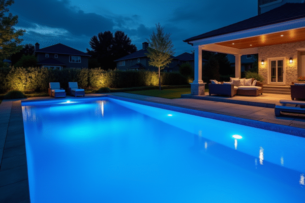 Éclairage piscine : combien de lumières sont nécessaires ?