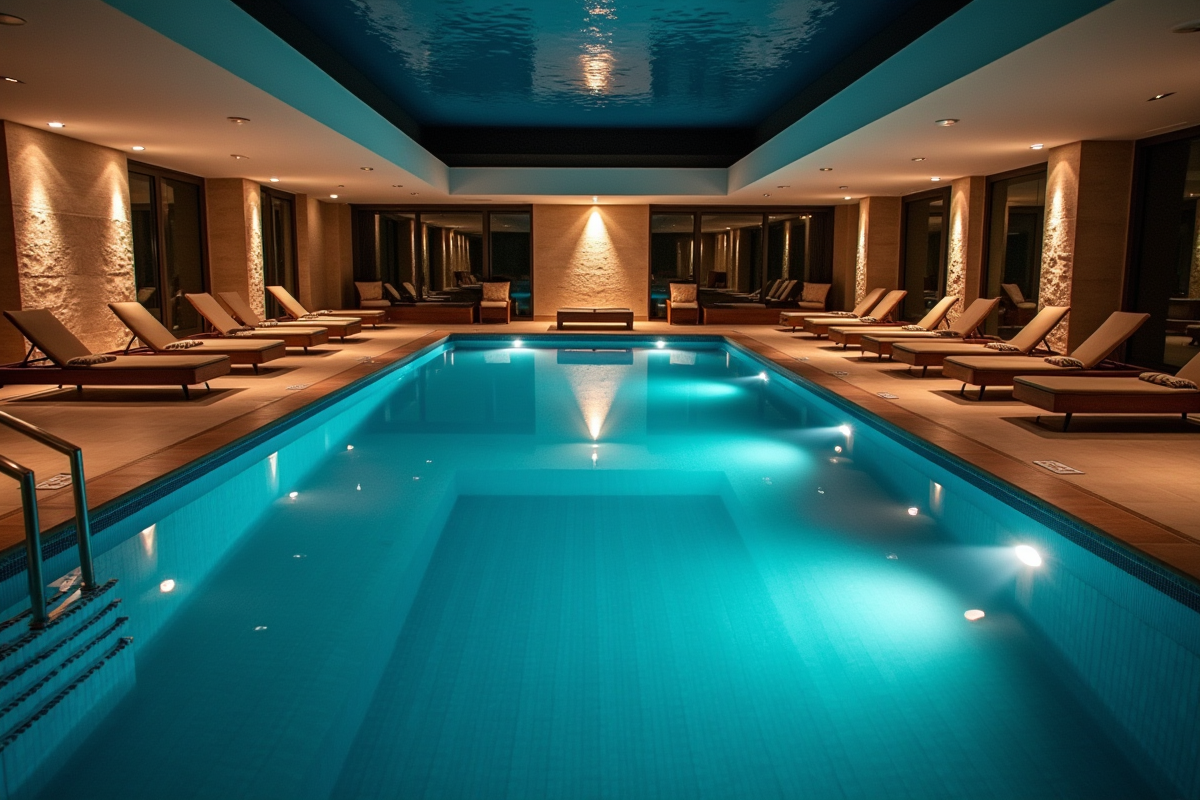 éclairage piscine
